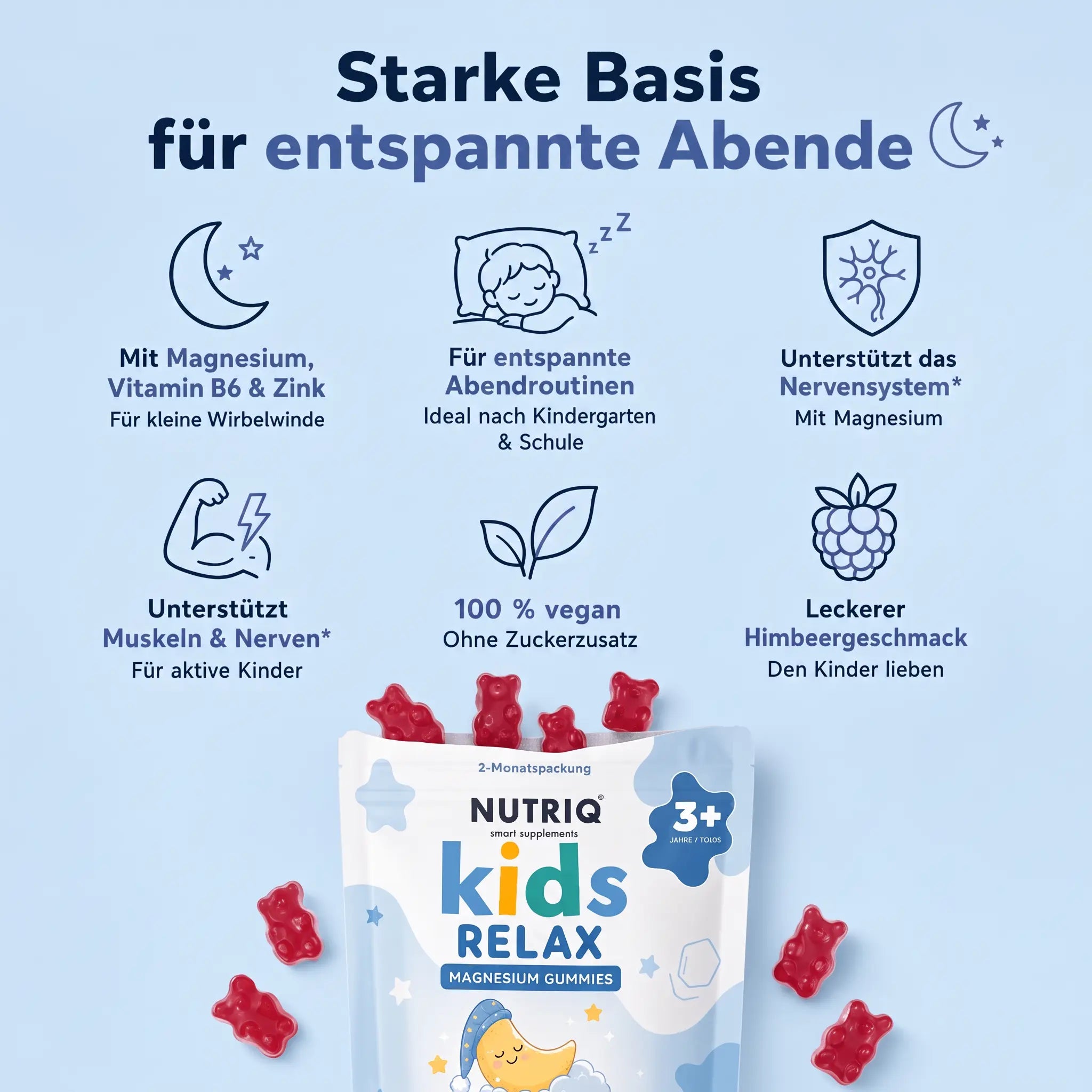 Kids Relax - Premium Magnesium Gummies