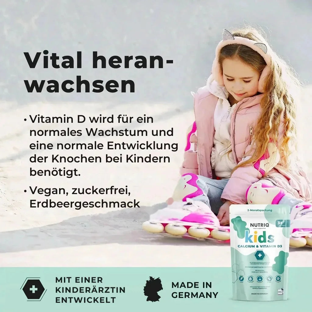 NUTRIQ Kids Complete Set: Kinder Vitamine für Immunsystem, Konzentration, Knochen und Wachstum, Produktbild 6