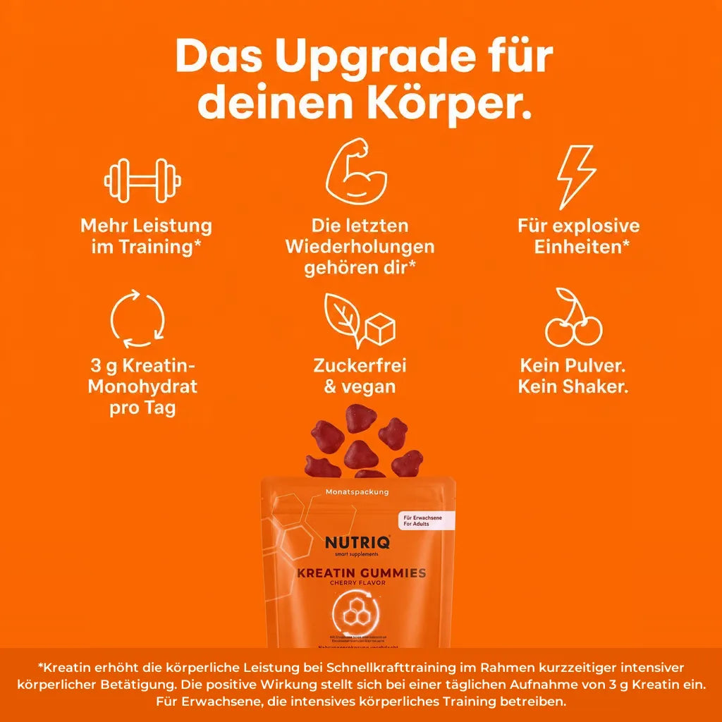 NUTRIQ Kreatin Gummies für Kraft, Muskelaufbau und Leistung, Produktbild 2