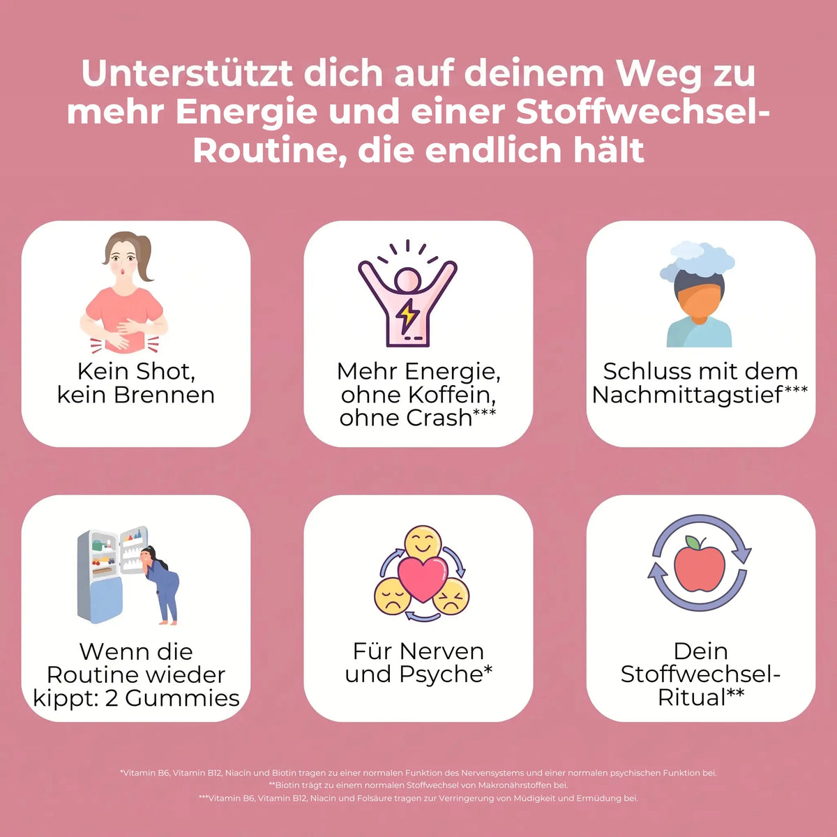 NUTRIQ Apfelessig Gummies (Metabolic Booster) für Stoffwechsel, Energie und gegen Heißhunger, Produktbild 3