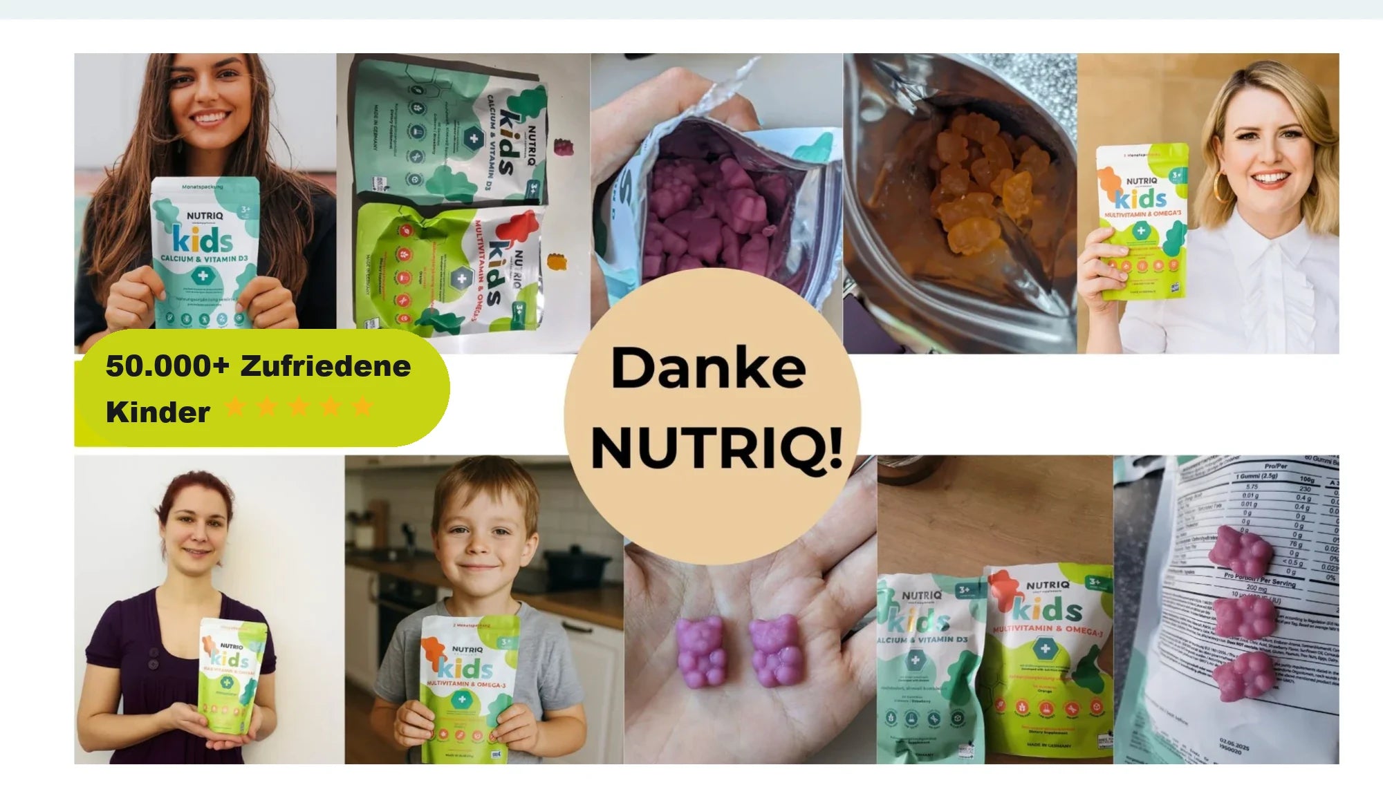 Danke NUTRIQ – 50.000+ zufriedene Kinder